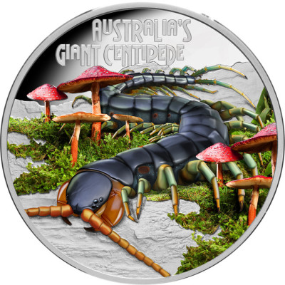 Ciempiés Gigante (2026) - Moneda de Plata de 1 Oz de...