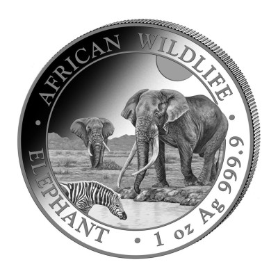 Elefante Africano (2026) - 1 Oz - Moneda de Plata de Inversión