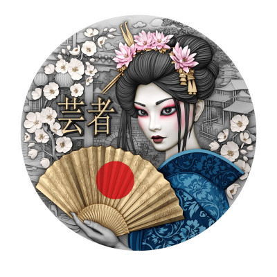Geisha - 2 Oz - Silver Collector Coin